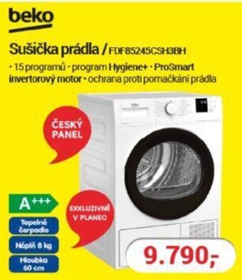 Planeo Elektro Beko Sučička prádla/FDF85245CSH3BH nabídka