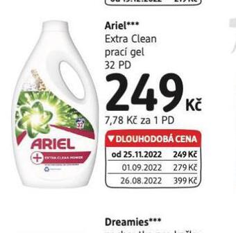 dm drogerie Ariel prací gel nabídka