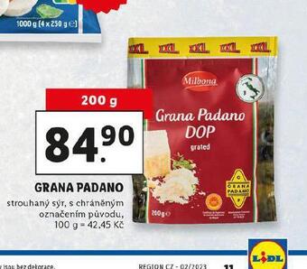 Lidl Grana padano nabídka