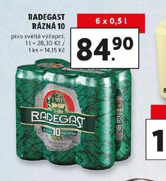 Lidl Pivo radegast rázná 10 nabídka