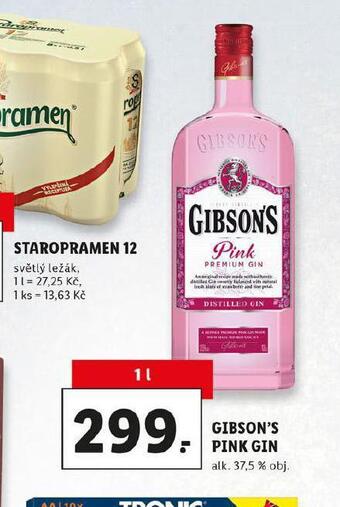 Lidl Gibson´s pink gin nabídka