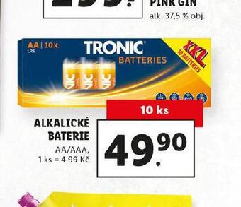 Lidl Alkalické baterie nabídka