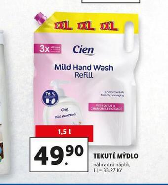 Lidl Cien tekuté mýdlo nabídka