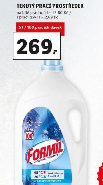 Lidl Formil tekutý prací prostředek nabídka