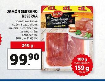 Lidl Jamón serrano reserva nabídka