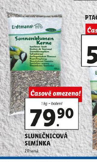 Lidl Slunečnicová semínka nabídka