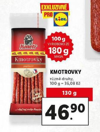 Lidl Kmotrovky nabídka