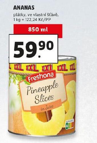 Lidl Ananas nabídka