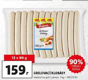 Lidl Grilovací klobásy nabídka