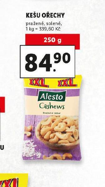 Lidl Kešu ořechy nabídka