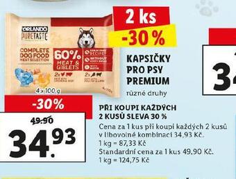 Lidl Orlando kapsičky pro psy nabídka