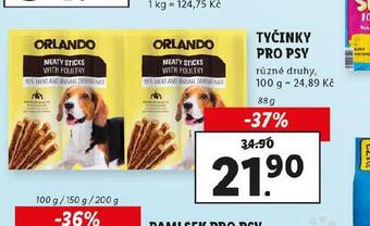 Lidl Orlando tyčinky pro psy nabídka