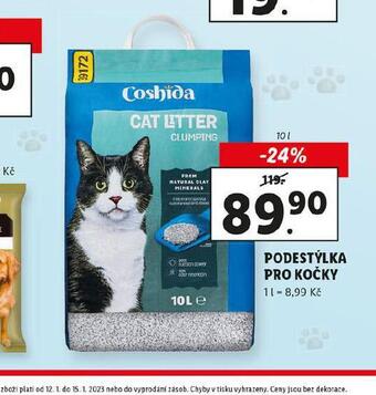 Lidl Coshida podestýlka pro kočky nabídka