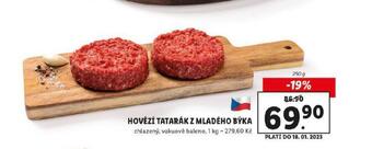 Lidl Hovězí tatarák z mladého býka nabídka