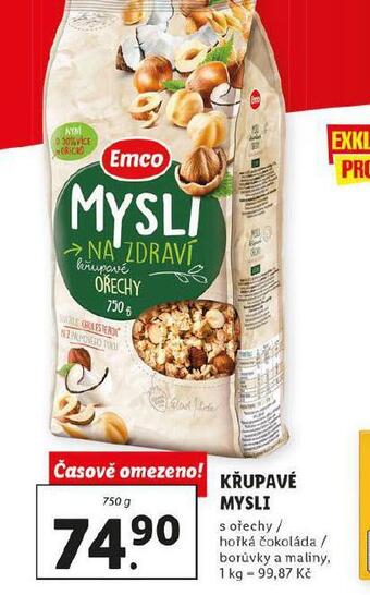 Lidl Křupavé müsli nabídka
