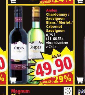 Norma Andes merlot nabídka