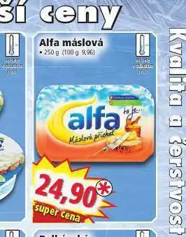 Norma Alfa máslo nabídka