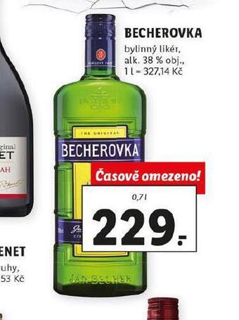 Lidl Becherovka nabídka