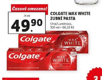 Lidl Colgate max white zubní pasta nabídka