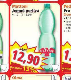 Norma Mattoni jemně perlivá nabídka