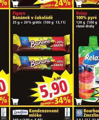 Figaro banánek v čokoládě