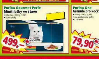 Norma Purina gourmet perle minifiletky ve šťávě nabídka