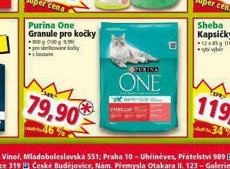 Norma Purina one granule pro kočky nabídka