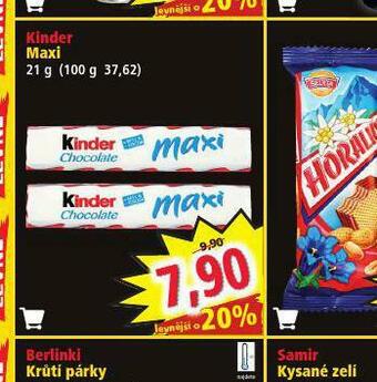 Norma Kinder maxi nabídka