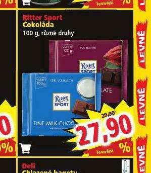 Norma Ritter sport čokoláda nabídka
