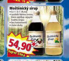 Norma Moštěnický sirup nabídka