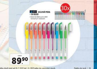 Lidl Gelové pera nabídka