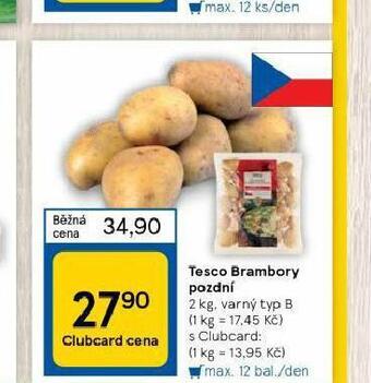 Tesco Brambory pozdní nabídka