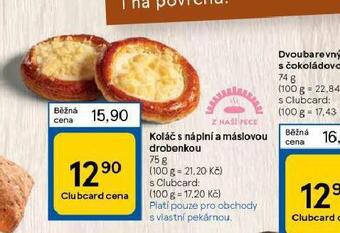 Tesco Koláč s náplní a máslovou drobenkou nabídka