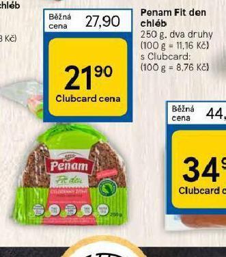 Tesco Penam fit den chléb nabídka