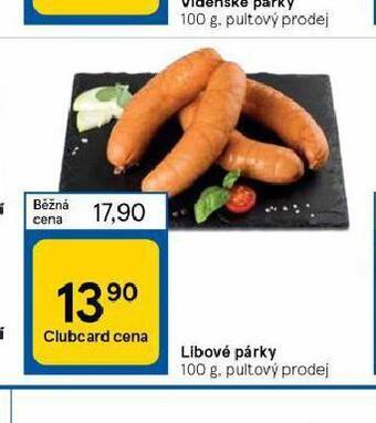 Tesco Libové párky nabídka