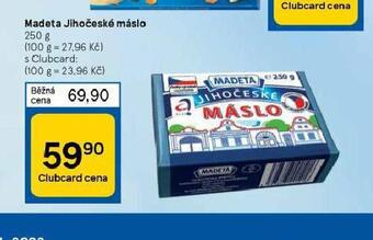 Tesco Madeta jihočeské máslo nabídka
