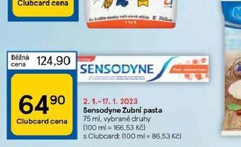 Tesco Sensodyne zubní pasta nabídka