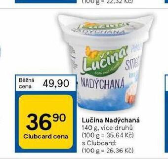 Tesco Lučina nadýchaná nabídka