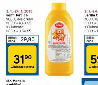 Tesco Senf hořčice nabídka