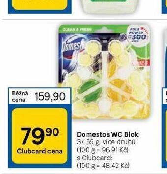 Tesco Domestos wc blok nabídka