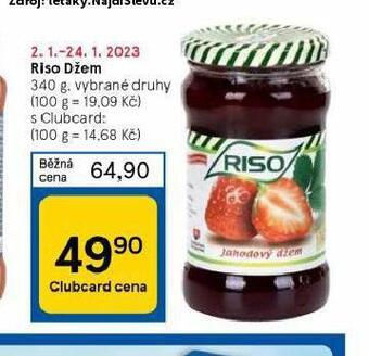Tesco Riso džem nabídka