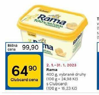 Tesco Rama 400 g nabídka