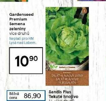 Tesco Gardenseed premium semena zeleniny nabídka