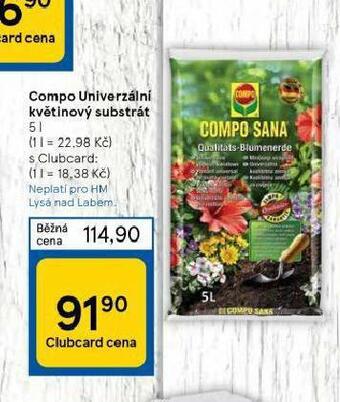 Tesco Compo univerzální květinový substrát nabídka