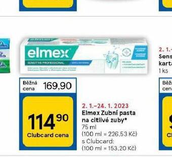 Tesco Elmex zubní pasta nabídka