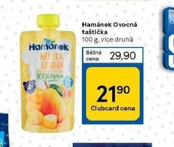 Tesco Hamánek ovocná taštička nabídka
