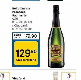 Tesco Bella cucina prosecco spumante nabídka