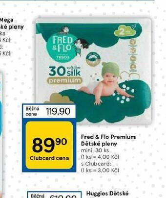 Tesco Fred & flo dětské pleny nabídka