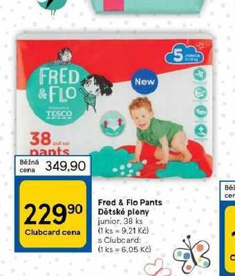 Tesco Fred & flo dětské pleny nabídka