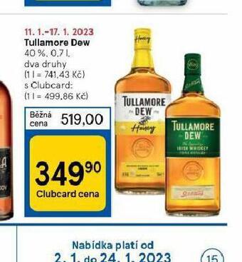 Tesco Tullamore dew nabídka